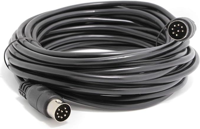 Ancable Large 8 Pin Din Male to Male Speaker Cable for Bang & Olufsen B&O BeoLab PowerLink MK2, Peavey Sanpera Pedal and Monster Clarity HD Model One - Image 1