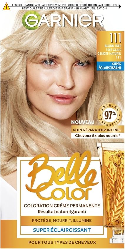 Garnier - Belle Color - Permanent Cream - 111 Very Very Light Natural Ash Blonde - 100 ml - Image 1