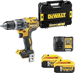 DEWALT - XR 18V Brushless Impact Driver Drill, with 1x TSTAK case, 1x charger and 2x 5Ah batteries, DCD796P2-QW - Image 1