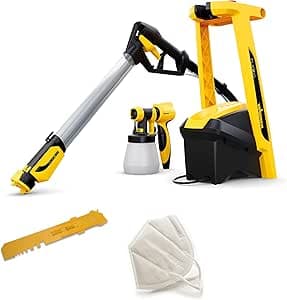 WAGNER W 950 FLEXiO Spray Paint System for Wall Paints, Varnishes & Varnishes for Indoor & Outdoor Use, 15 m²-5 Min, Tank 800 ml, 630 W, Hose 3.5 m