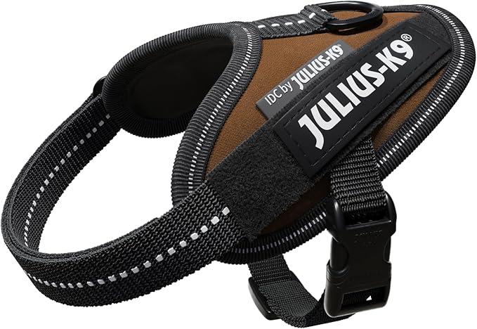 Julius-K9 Idc-Power Dog Harness, Chocolate, Size Baby 1 for Dogs, Idc-Power Chocolate Brown Other - Image 1