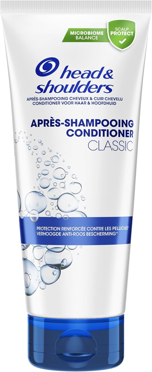 Head & Shoulders Après-shampooing pour cheveux et cuir chevelu Classic, Protection Renforcée Contre Les Pellicules, Hydratation en profondeur, Testé Sous Contrôle Dermatologique, 220ml - Image 1