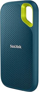 SanDisk Extreme 2TB External Solid State Drive (Portable NVMe SSD, Up to 1050MB/s Reading, 1000MB/s Write, USB-C, IP65 Rated Dust and Water Resistance, Handy Carabiner) Monterey - Image 1