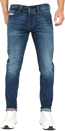 Diesel Tepphar Men's Blue Washed Slim Jeans - Image 1