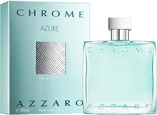Chrome Azure Eau de Toilette for Him - Men's Fragrance - Fresh and Aquatic - Aromatic Woody Fern - Marine Accord, Lavender & Bergamot - Long-Lasting - Spray Spray - 100 ml - Image 1