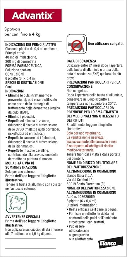 Bayer Advantix x Dogs 4-10 kg – 4 Pipettes