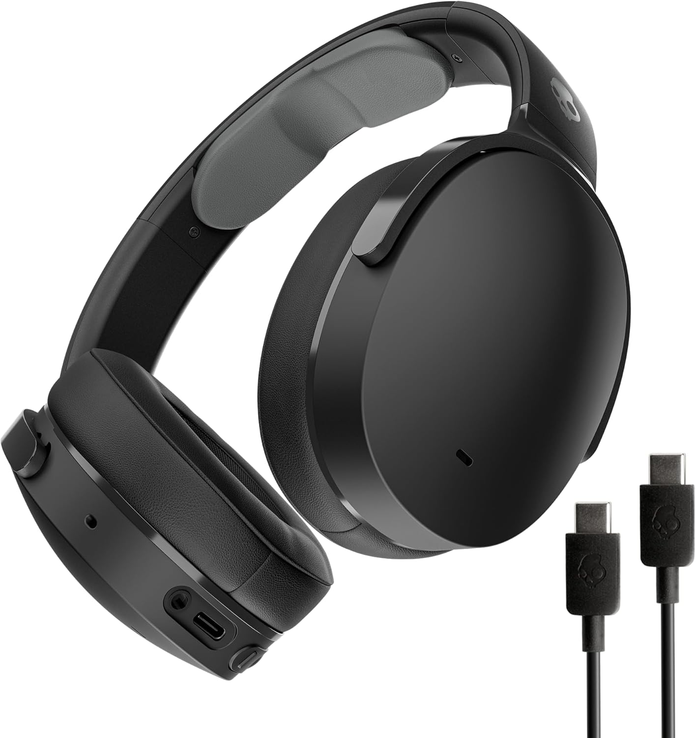 Skullcandy Hesh ANC Wireless Noise Cancelling Supra-Ear Headphones with 22 Hours Battery Life Microphone, Compatible with iPhone + Android + Bluetooth Devices - Black - Image 1