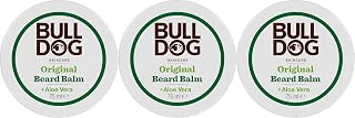 BULLDOG SKINCARE – Baume à barbe original, pour un état et une tenue légère, pour tous les types de barbe, 75 g x 3 paquets - Image 1
