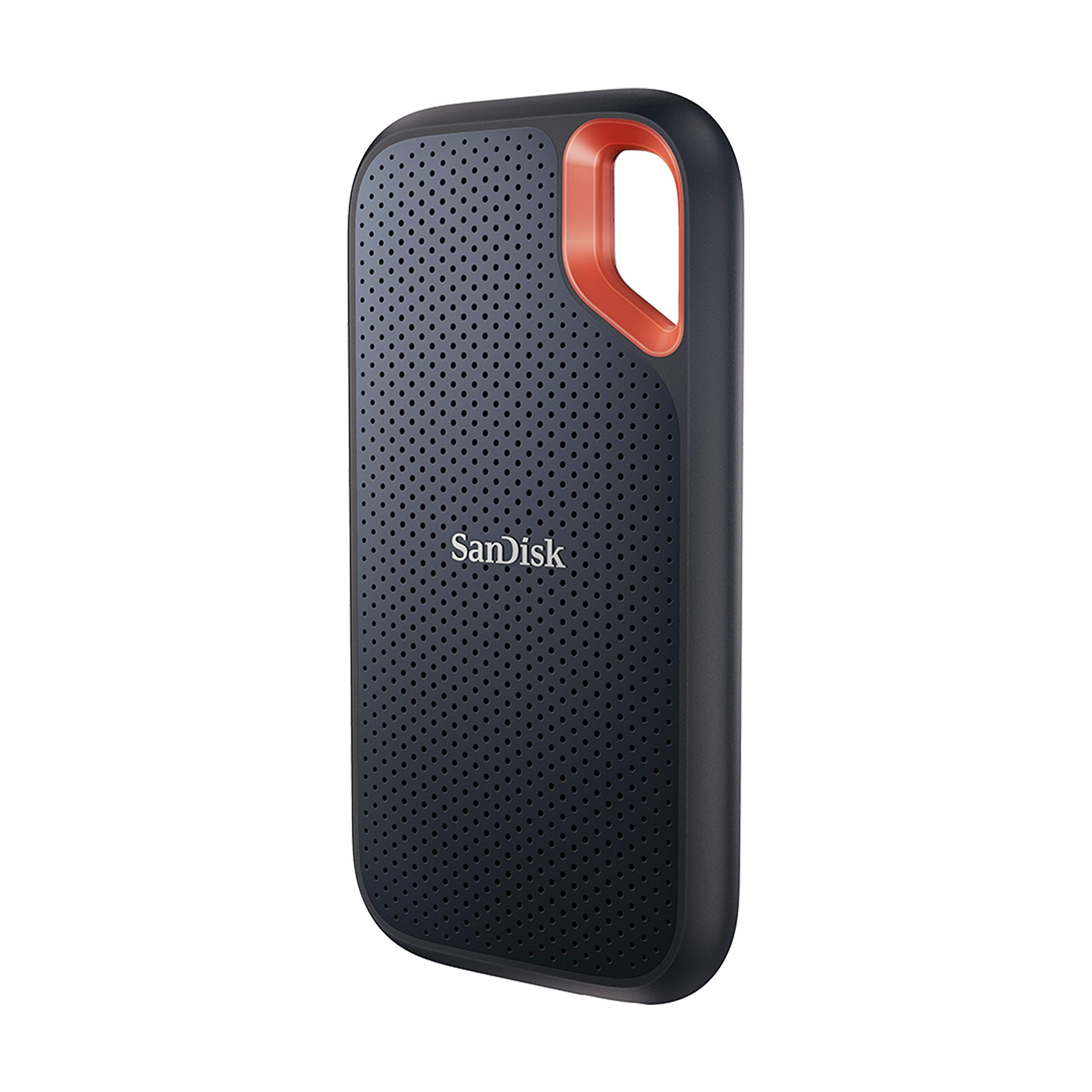 SanDisk Extreme 500GB External Solid State Drive (Portable NVMe SSD, Up to 1050MB/s Reading, 1000MB/s Write, USB-C, IP65 Rated Dust & Water Resistant, Convenient Carabiner) Black - Image 1