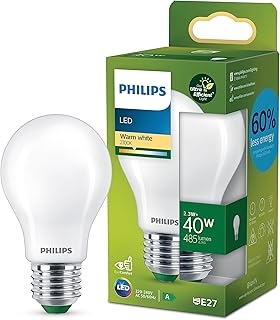 Philips ampoule LED Ultra Efficient Classe A, 40W, culot E27, Blanc chaud 2700K, dépolie, verre - Image 1