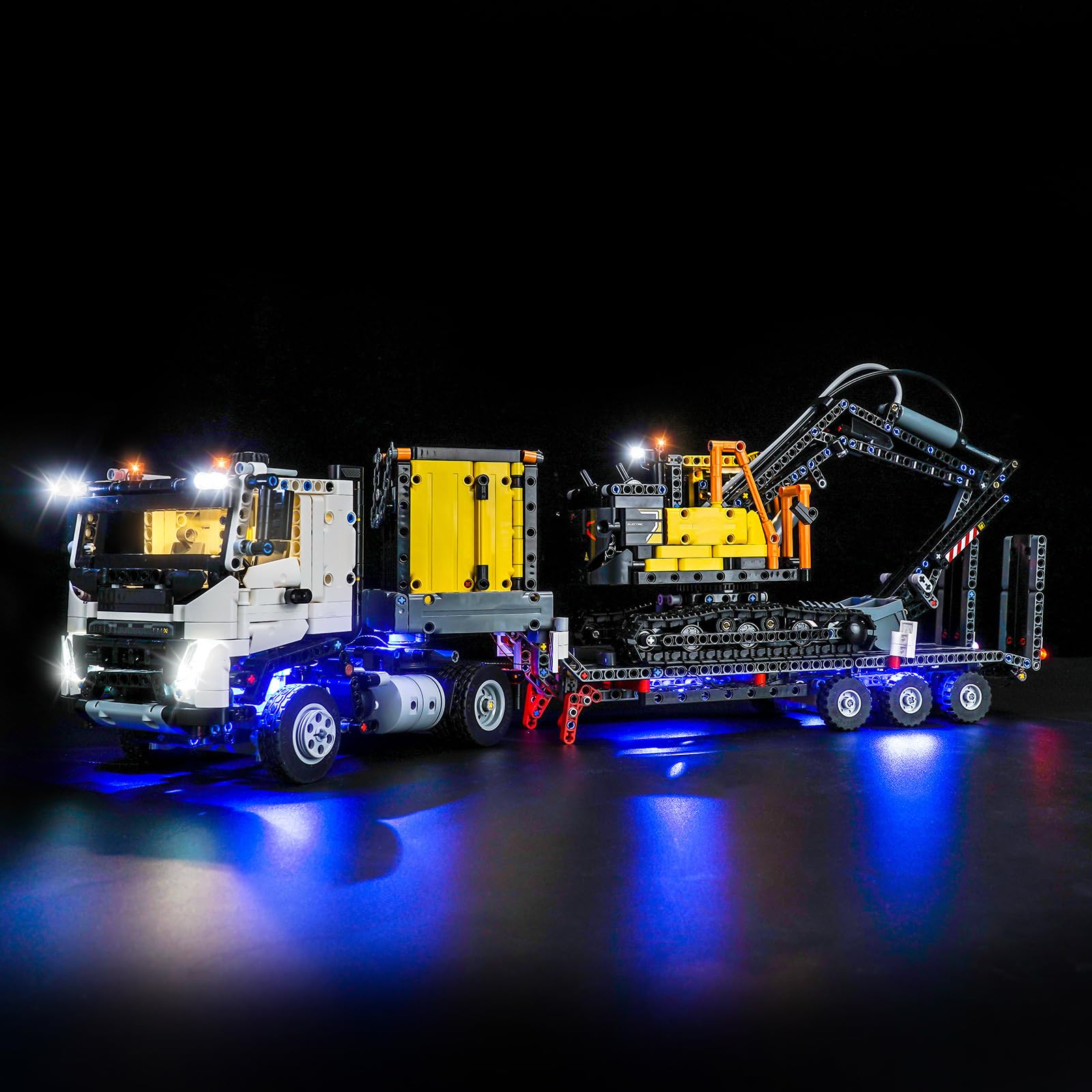 LED Lighting Kit Decorative Lighting Compatible with Lego Volvo FMX 42175 Technic Truck and EC230 Electric Excavator (Not Included) - Image 1