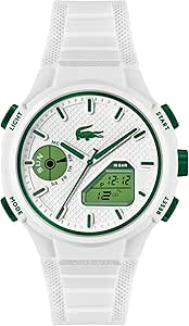 Lacoste LC33 Collection Men's Multifunction Analogue Digital Quartz Watch with Silicone Strap - Available for Men and Women - Image 1
