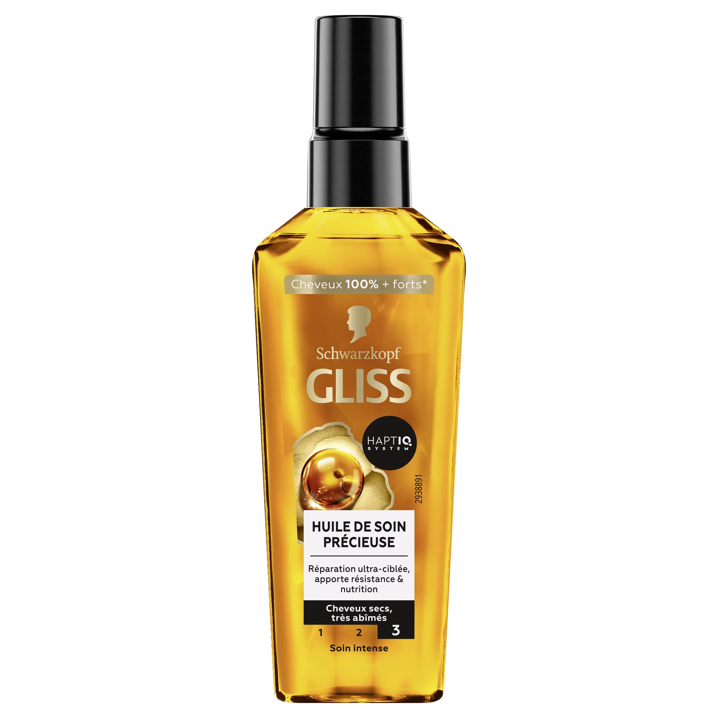 GLISS - Schwarzkopf - Precious Care Oil - Ultra-targeted Repair - Provides Strength & Nutrition - Haptiq System - Dry & Very Damaged Hair - 100% Stronger Hair - Intense Care - 75 ml - Image 1