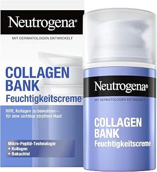 Neutrogena Collagen Bank Anti-Ageing Moisturizing Cream with Bakuchiol & Micro Peptides Technology Collagen Firming Cream for Face and Neck 50ml - Image 1
