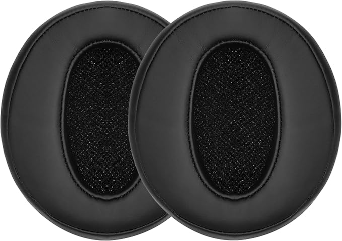 kwmobile 2 x Ear Pads Compatible with Sennheiser HD450BT / HD350BT - Foam Ear Pads for Headphones - Black - Image 1