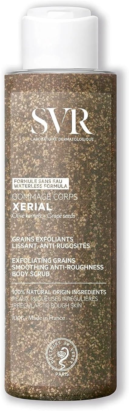 SVR - Xerial Body Scrub - Exfoliating, Smoothing, Anti-Roughness, Anti-ingrown Hair - For Dry to Very Dry Skin - Natural ingredients - 100 G - Image 1