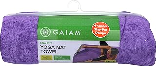 Stay Put Yoga Towel Size Yoga Mat (Fits Standard Size Yoga Mat - 68 x 61cm) - Image 1