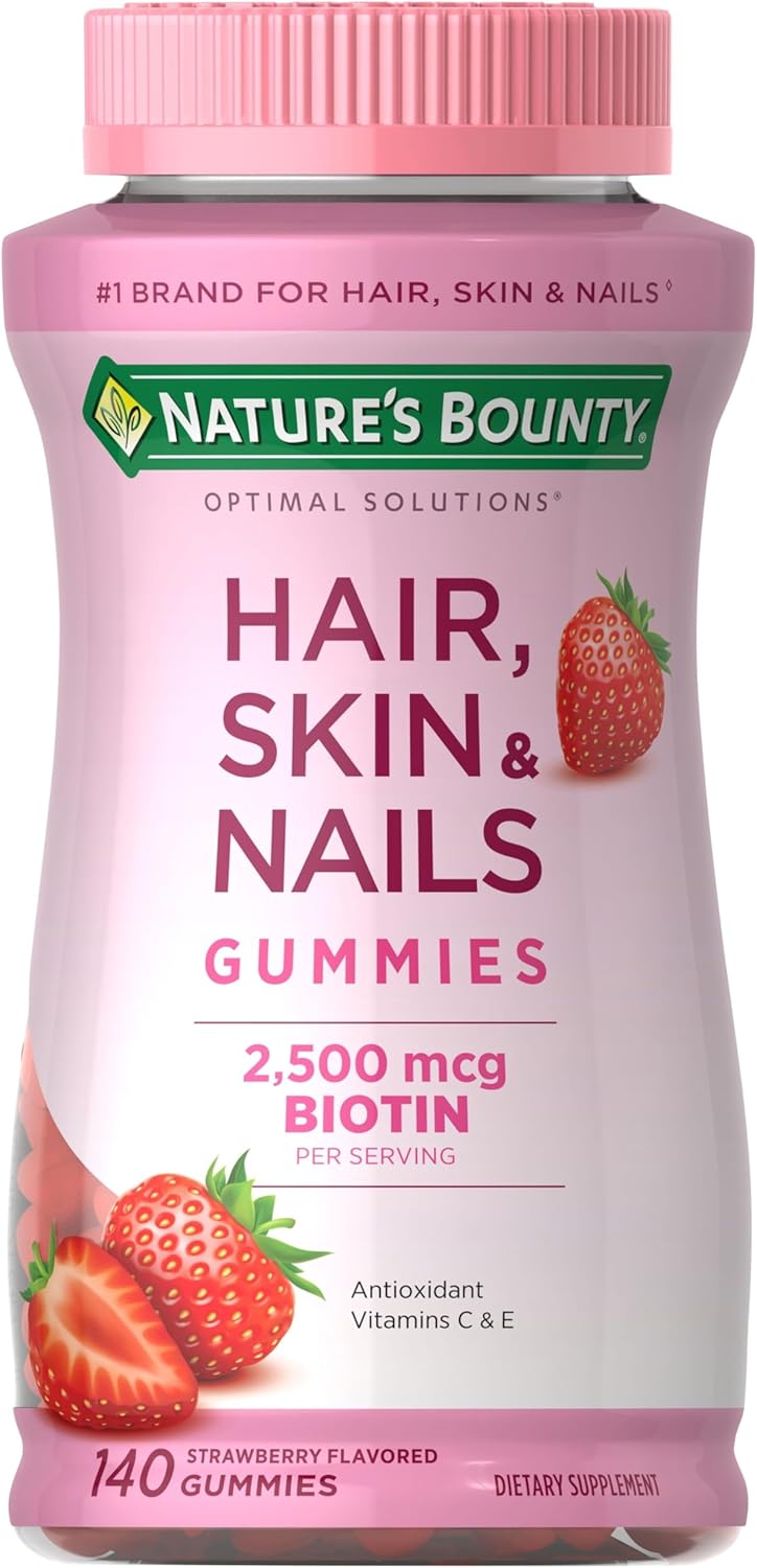 Nature's Bounty Optimal Solutions Advanced Hair, Skin, Nails 140 Gumy - Image 1