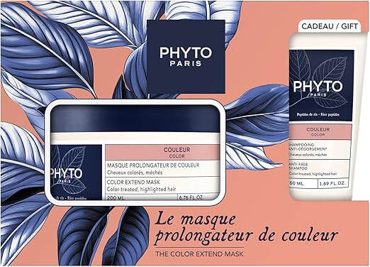 Phyto - Colour - Mask set 200 ml - Coloured, highlighted hair - Extends radiance - Nourishes the fibre - Repairs - Brings shine - Shampoo 50 ml free - Image 1