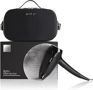 ghd Flight+ hair dryer - Travel hair dryer (Black) - Vanity included - Foldable and double voltage - 78% of the power of a conventional hair dryer - Ideal for all hair types - Image 1