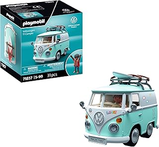 Collector Cars | Volkswagen T1 Camper | Miniature Car for Adults & Children | With Stickers to Personalise | Gift for Collectors | Detailed Design | 71857 - Image 1