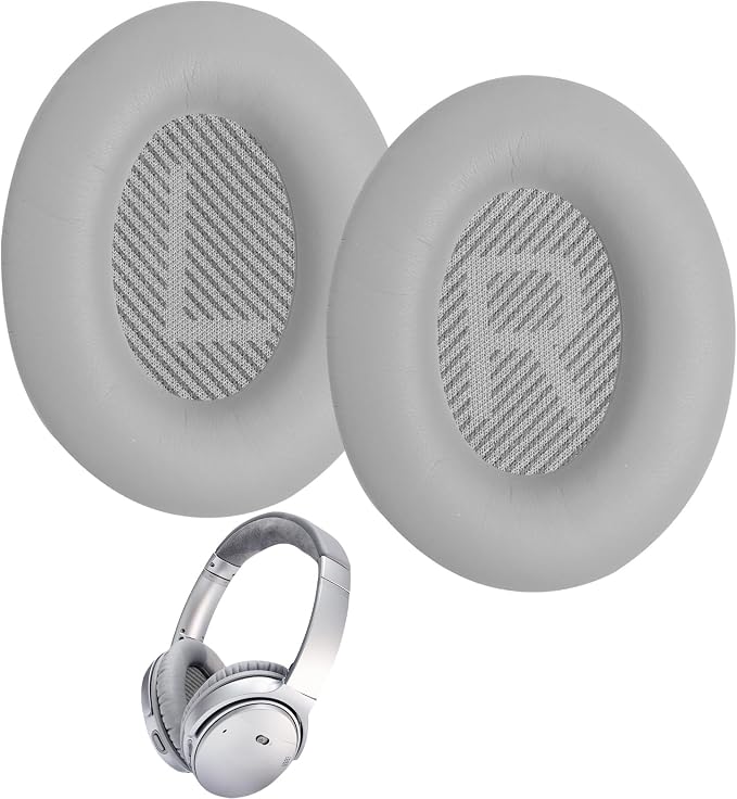 Replacement Ear Pads for Bose Quiet Comfort 35 II Headphones Circumaural Cushion Headphones Protein Leather Foam Cushion for Bose Quiet Comfort 15 QC15 QC25 QC35 Ae2 Ae2w Ae2i - Image 1