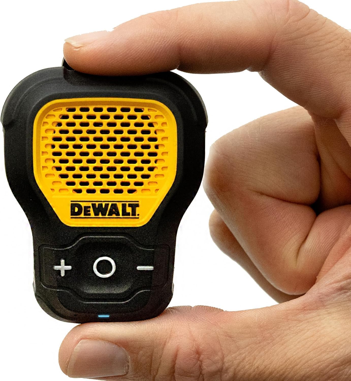 DEWALT Portable Bluetooth Speaker Wireless Bluetooth Speaker with Magnetic Clip - Jobsite Pro Waterproof Portable Speaker - Built-in Microphone for Hands-Free Use, Yellow - Image 1
