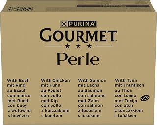 Pearl | Filettines in Sauce | Complete Food for Adult Cats | Fresh Bags | Beef, Chicken, Tuna, Salmon | 96 x 85g - Image 1