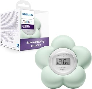 Philips Avent Thermomètre numérique de bain pour bébé, étanche et mesure précise de la température (Modèle SCH480/00) - Image 1