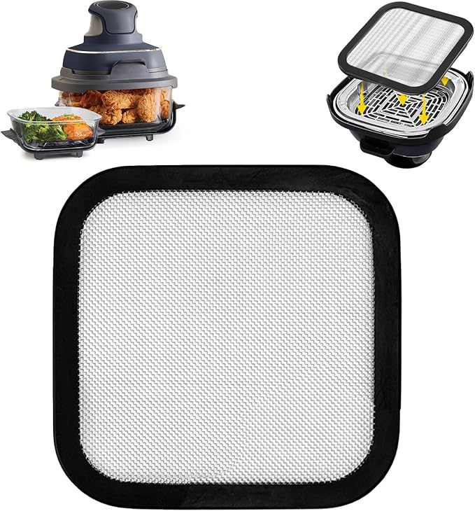 Ninja Crispi Air Fryer Oil Splash Guard Screen Magnetic Heat Resistant Splash Guard Compatible with Ninja Crispi FN101 Accessory (Splatter Guards) - Image 1