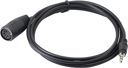 MIDI DIN 5 Pin CERRXIAN 3.5mm TRS Stereo Male to 5 Pin DIN Connector Premium Professional Audio Adapter for Bang & Olufsen, Naim, Quad Stereo Systems - Image 1