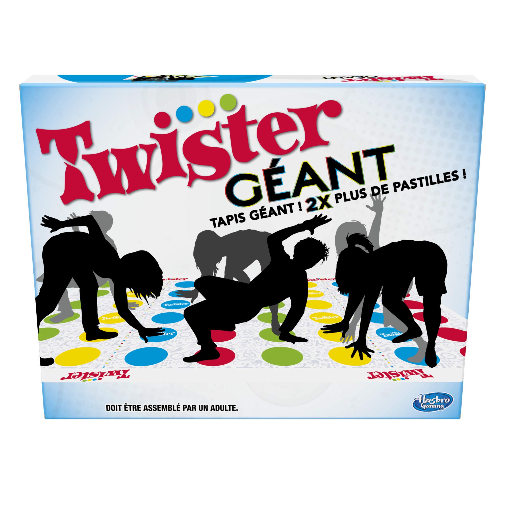 Hasbro Gaming Giant Twister – Funny Skill Board Game – French Version Exclusive on Amazon - Image 1