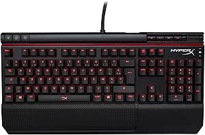 HyperX Alloy Elite (Azerty) Mechanical Gaming Keyboard, Red Backlight, Cherry Red - Image 1
