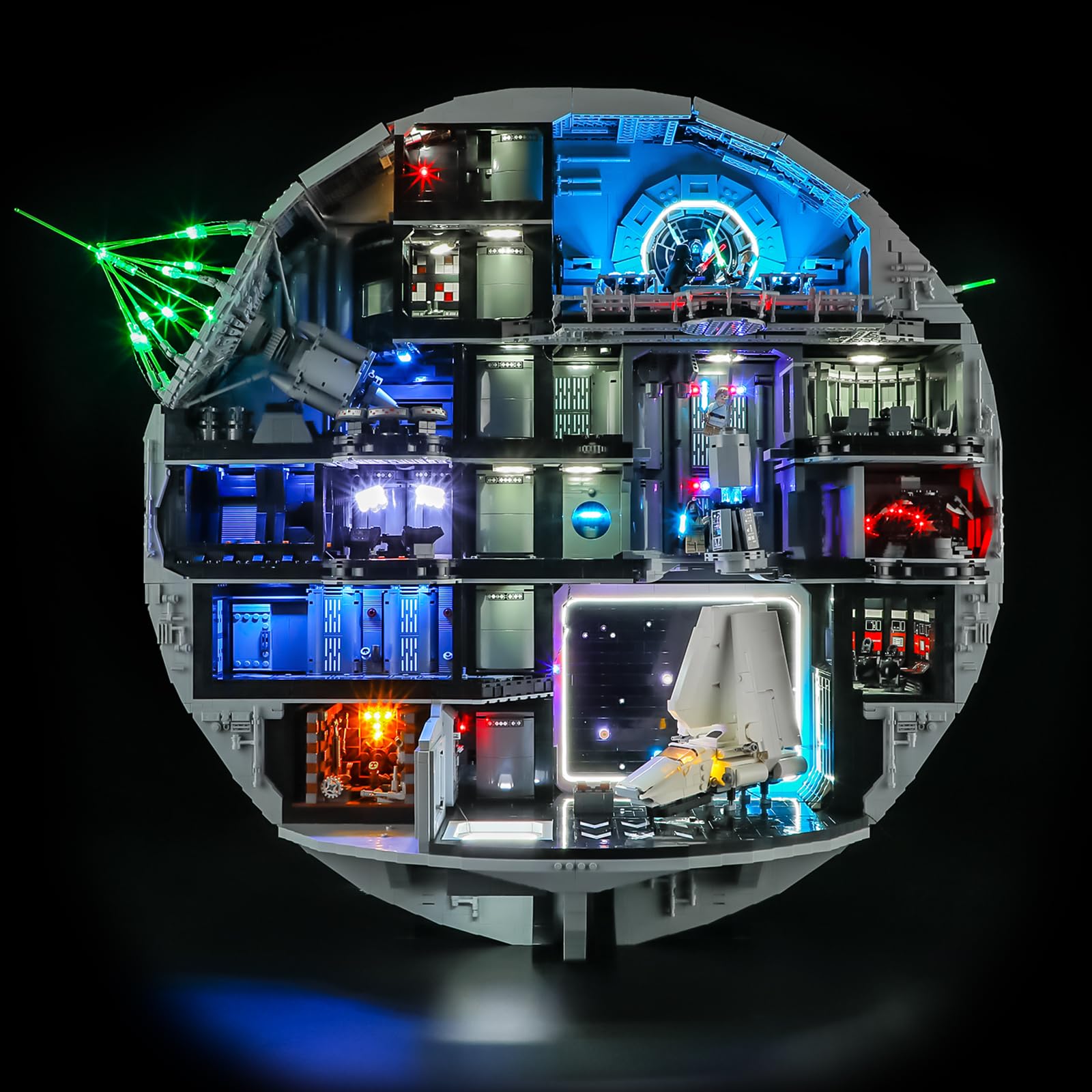 BRIKSMAX LED Lighting for Lego Star Wars Death Star 75419 - Light Kit Compatible for Building Blocks - Without Lego Kit - High Quality Decorative Light for Model Making for - Image 1