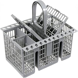 Spares2go Panier à couverts pour lave-vaisselle Cage universelle compatible avec Hotpoint, pour Indesit, pour Ariston, pour Whirlpool C00257140 C00260860 C00386607 (poignée amovible) - Image 1