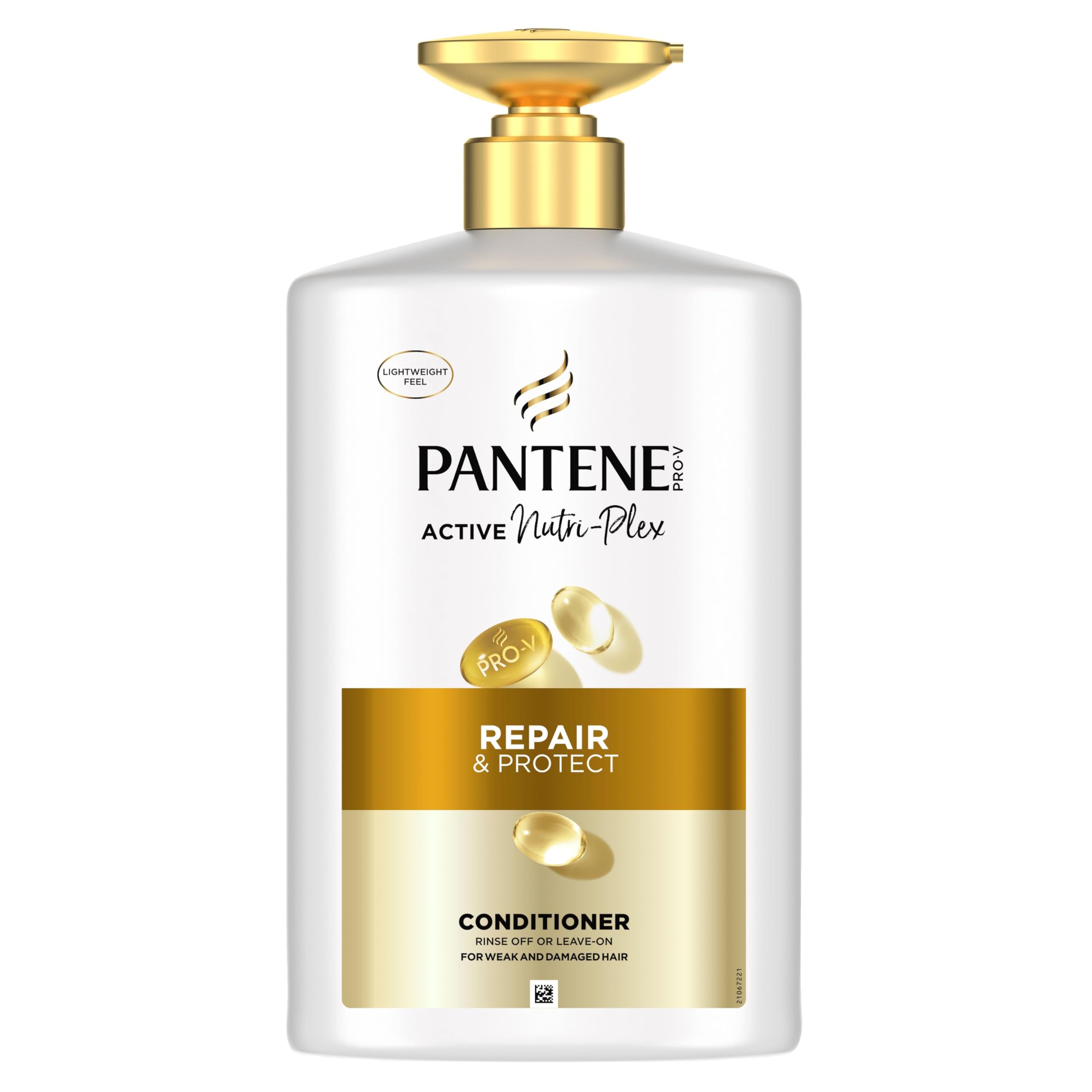Pantene Pro-V Repair & Protect Conditioner 1000ml Pump for Fragle, Dry and Damaged Hair. Light Daily Conditioner, No Greasy Finish. Pro-Vitamin B5 and Nutrient Complex - Image 1