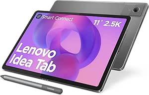 Lenovo Idea Tab Tablet | 11 Inch LCD Screen 2.5K 16:10 | MediaTek Dimensity 6300 | 8GB RAM | 128GB Memory | Android 15 | Luna Grey | with Stylus Pen - Image 1