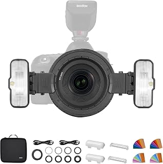 MF12-K2 Macro Flash TTL 12W, 2.4G Wireless X System, Built-in Lithium Battery for Flowers, Insects, Portraits, Compatible with Nikon, Sony, Canon, Fuji etc. - Image 1