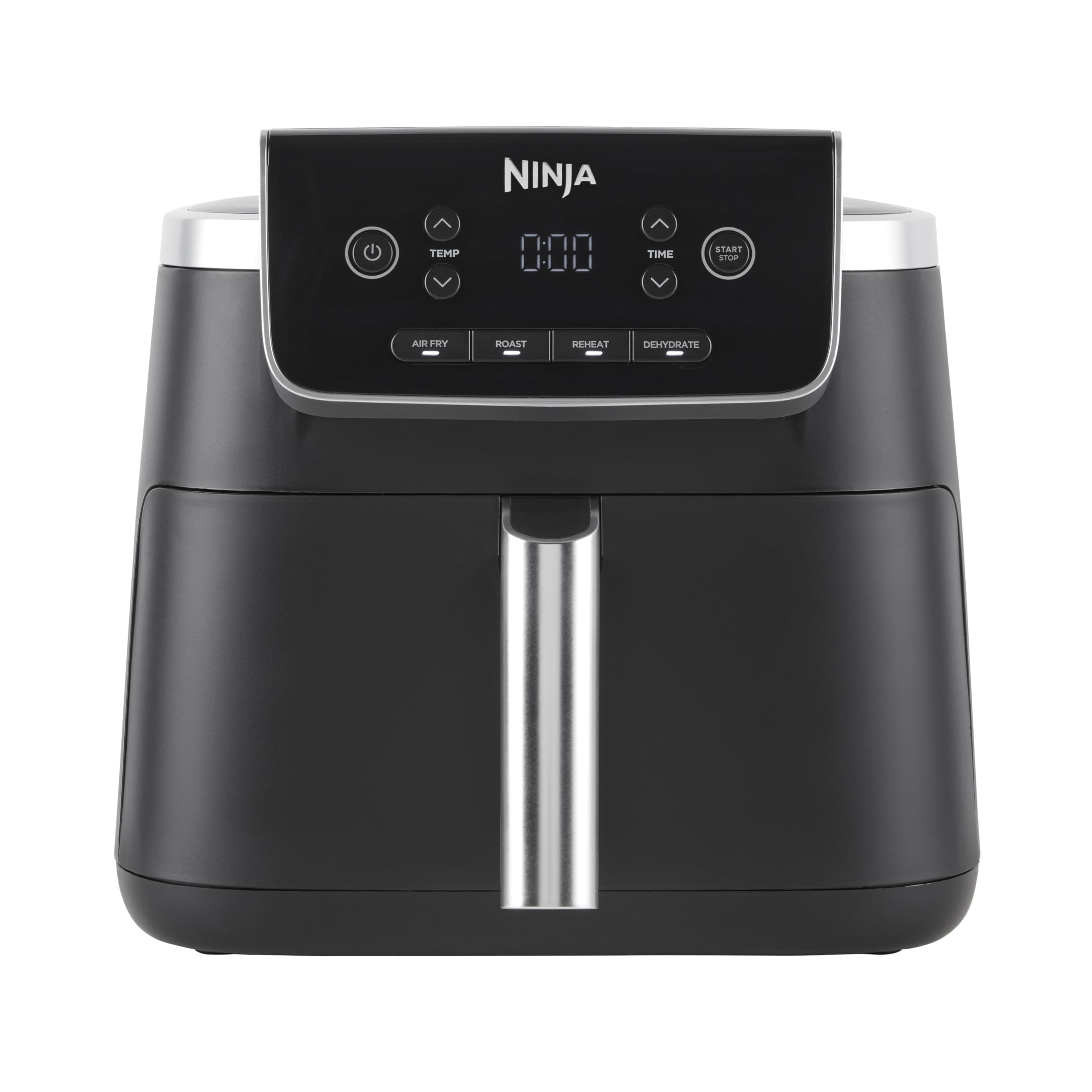Ninja Air Fryer PRO 4.7L 1 Drawer 4-in-1 Oil Free Roast Heat Dehydrating Bake 1-2 Servings Frozen, Drawer, Nonstick Basket, 2000W, Black AF140EU - Image 1