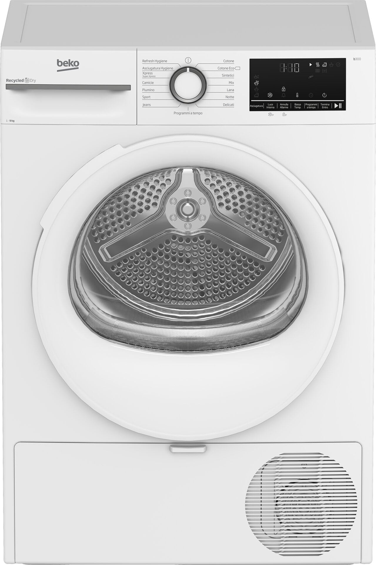 Beko BMT491WI Tumble Dryer 9kg Capacity Inverter Motor Energy Class A+++ - Image 1