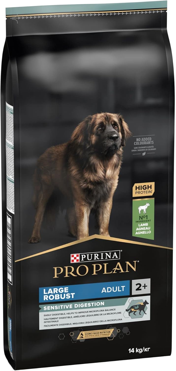 PURINA PRO PLAN | Sensitive Digestion | Complete Dry Food for Large Puppies & Strong Body | Promotes a Healthy Digestive System | Rich in Lamb | Dry Food | 14 kg Bag - Image 1