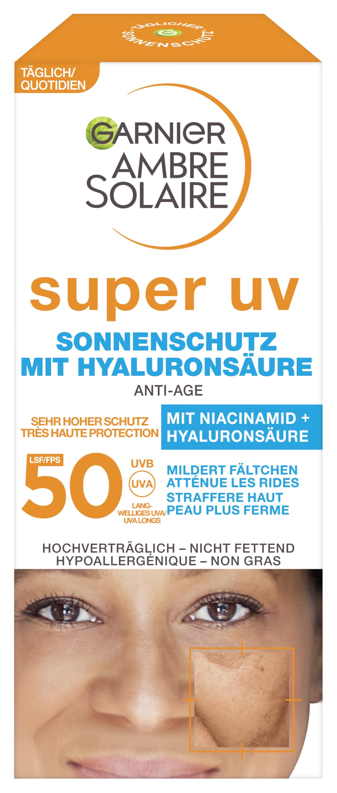 GARNIER Solar Amber - Super UV Anti-Aging Hydraulic - 50 ml - Image 1