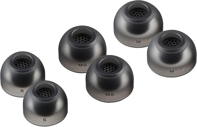 AZLA SednaEarfit MAX TWS 6 Wireless Earbuds Tips - Replacement Noise Cancelling Eartips Compatible with Sony, Samsung, Sennheiser and Devialet (Dark Grey, S-MS-M) - Image 1