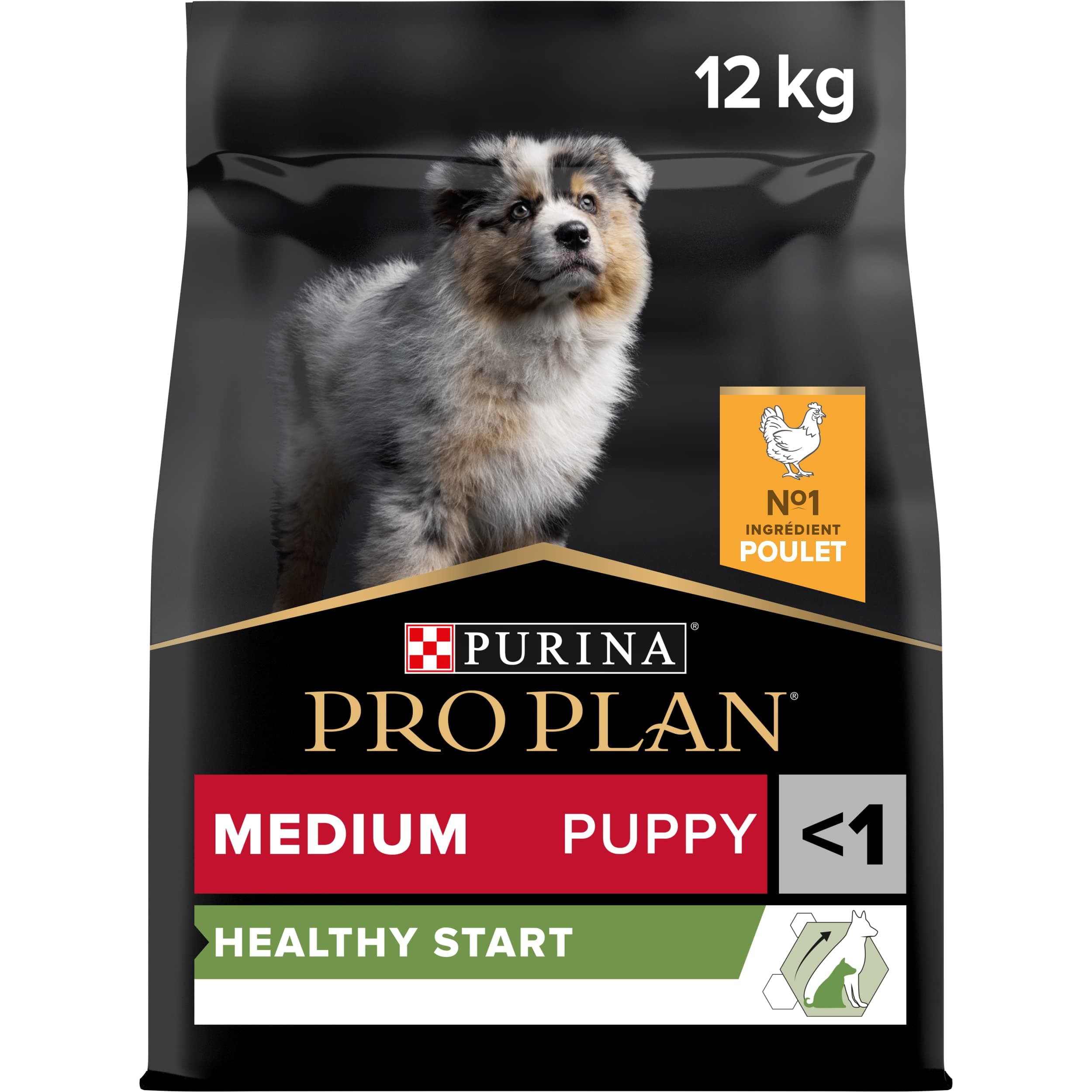 PURINA PRO PLAN | Healthy Start | Medium Puppy Food | Strengthens Puppy's Natural Defences | Rich in Chicken | 12 kg Bag