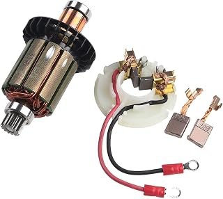 Kit de brosses de charbon pour Makita DHP458 BHP458 DDF458 BDF458, CB440 Porte-brosse à charbon 13 x 10 x 3 mm 4 pièces de qualité supérieure pour outils électriques, kit de réparation de porte-brosse - Image 1