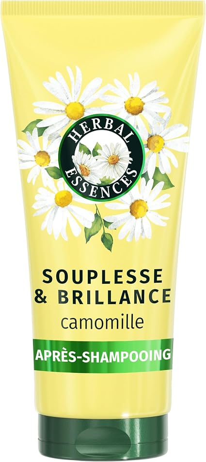 Herbal Essences Softness & Shine Chamomile Conditioner 200ml For More Supple and Shiny Curly and Dull Hair, Chamomile Extract and Natural Ingredients - Image 1
