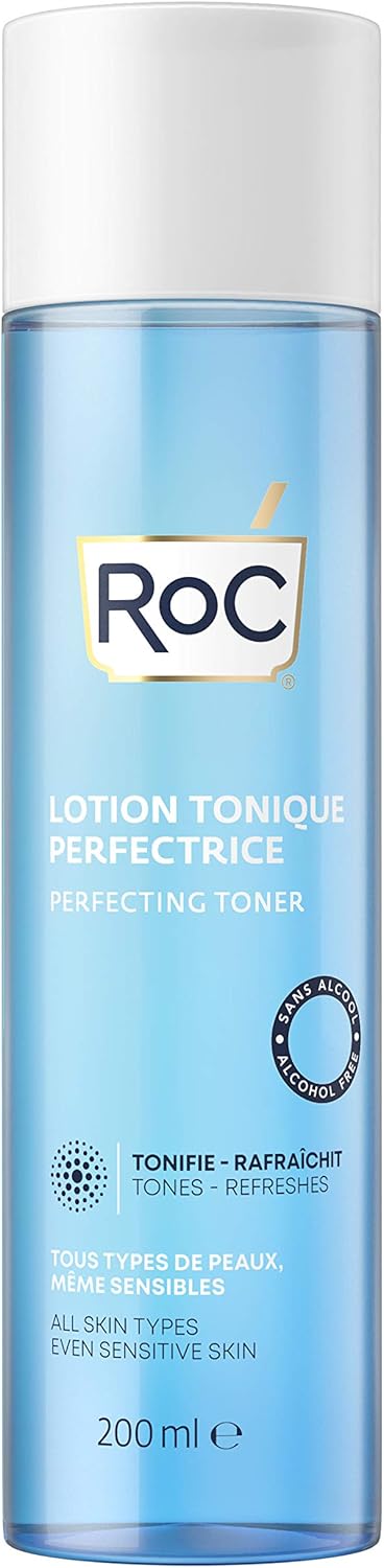 RoC - Tonique Perfecteur - Nettoyant Visage - Débouche les Pores - Sans Alcool - Tous Types de Peau - 200 ml - Image 1