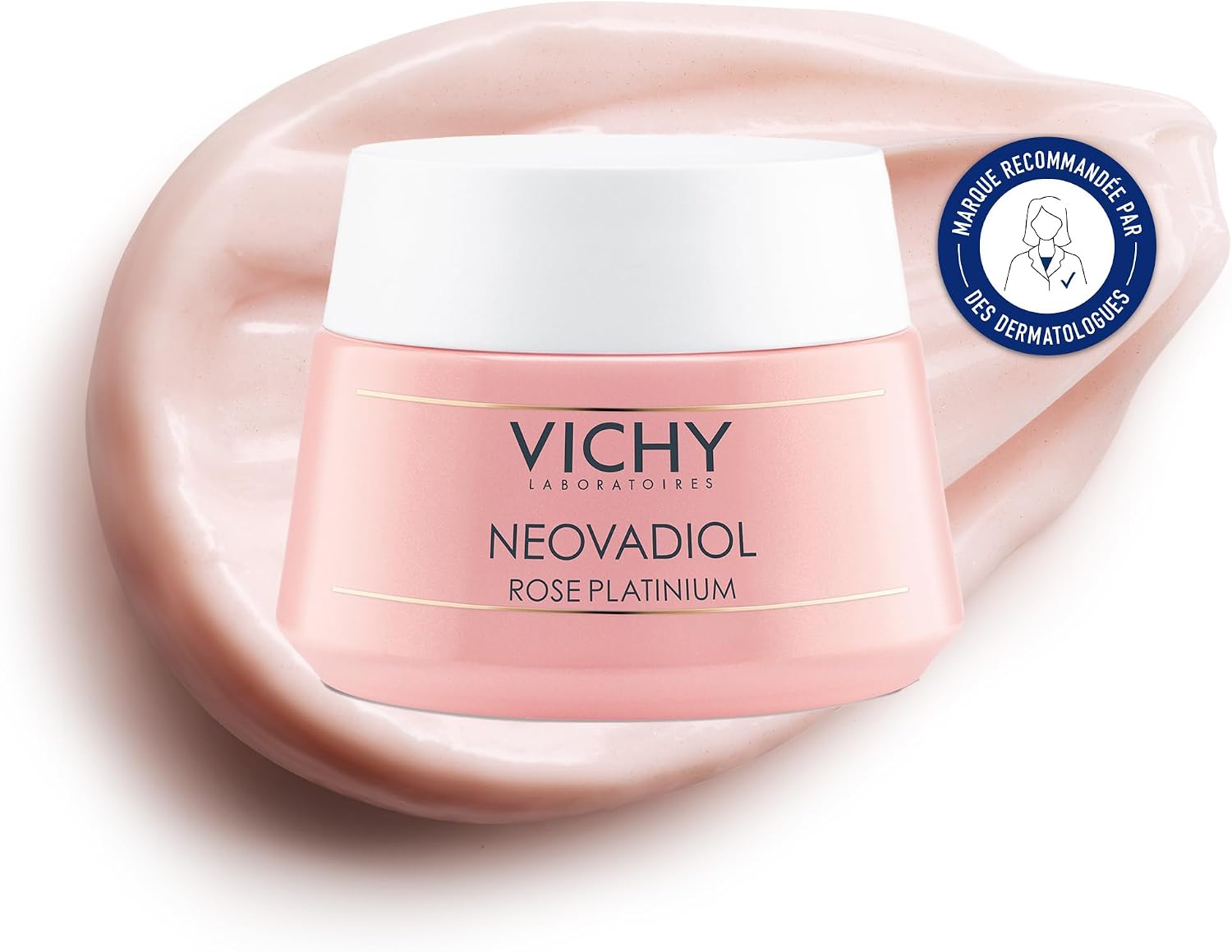 Vichy, Neovadiol, Platinum Rose Anti-Aging Day Cream, Moisturizes & Strengthens, Enriched with Calcium and Beeswax Extract, For Mature Skin, 50 ml - Image 1