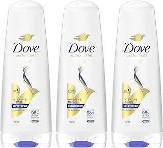 Dove Ultra Care Intensive Repair Après-shampooing pour cheveux abîmés stoppe jusqu'à 98% des dommages quotidiens* 200 ml, lot de 3 - Image 1