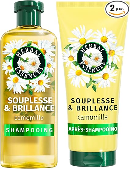Herbal Essences Souplesse & Shine Shampoo 250ml And Conditioner 200ml Chamomile - Image 1
